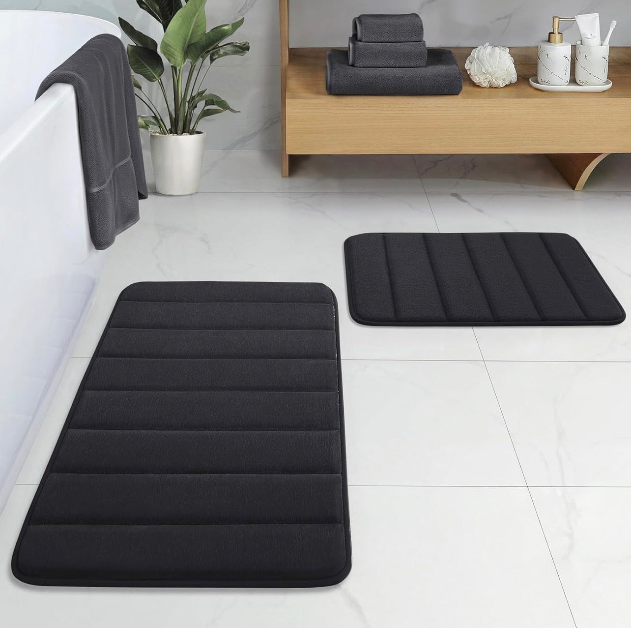 Bathroom Rugs Black