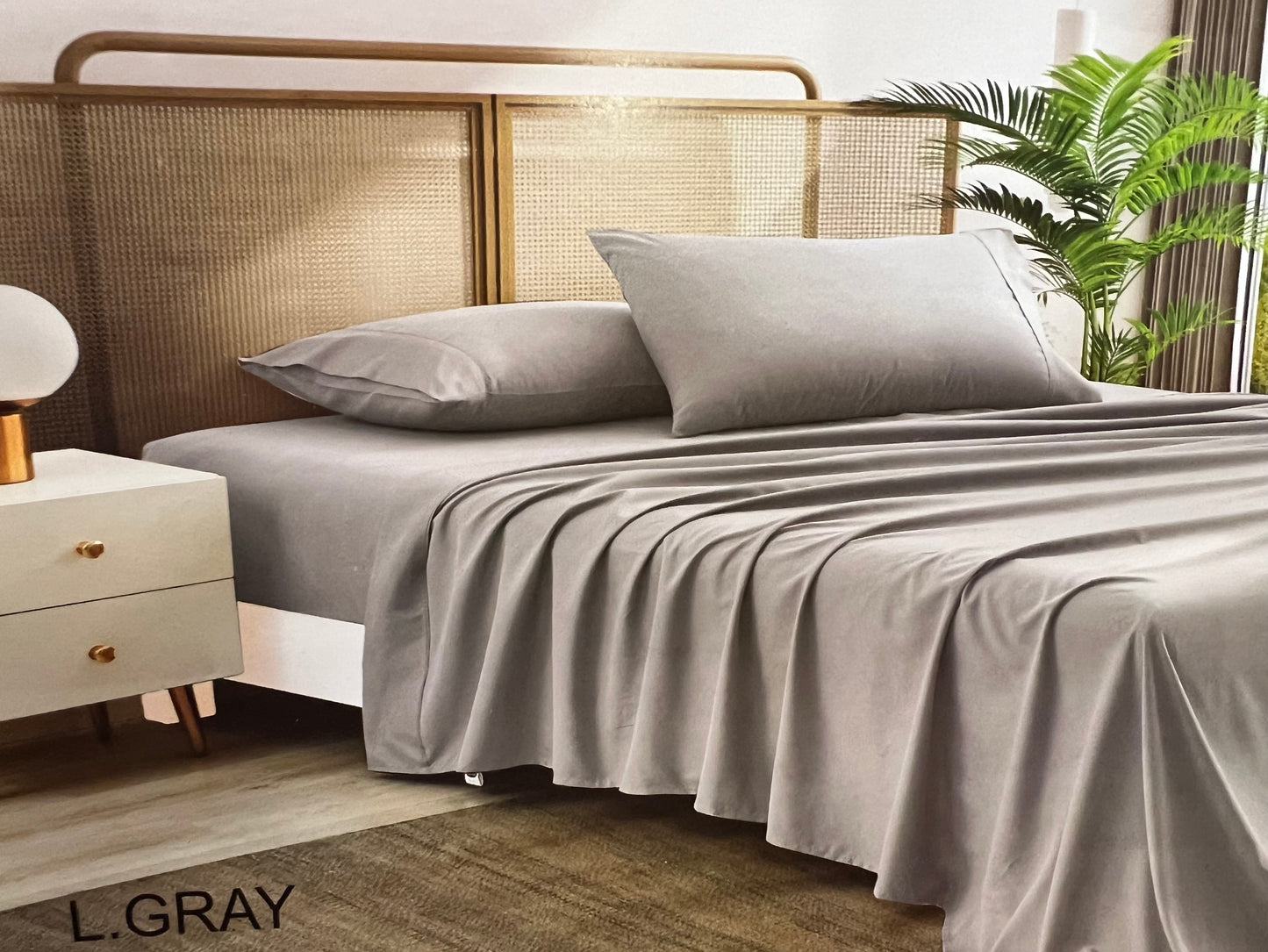 GRAY ORGANIC SHEET SET