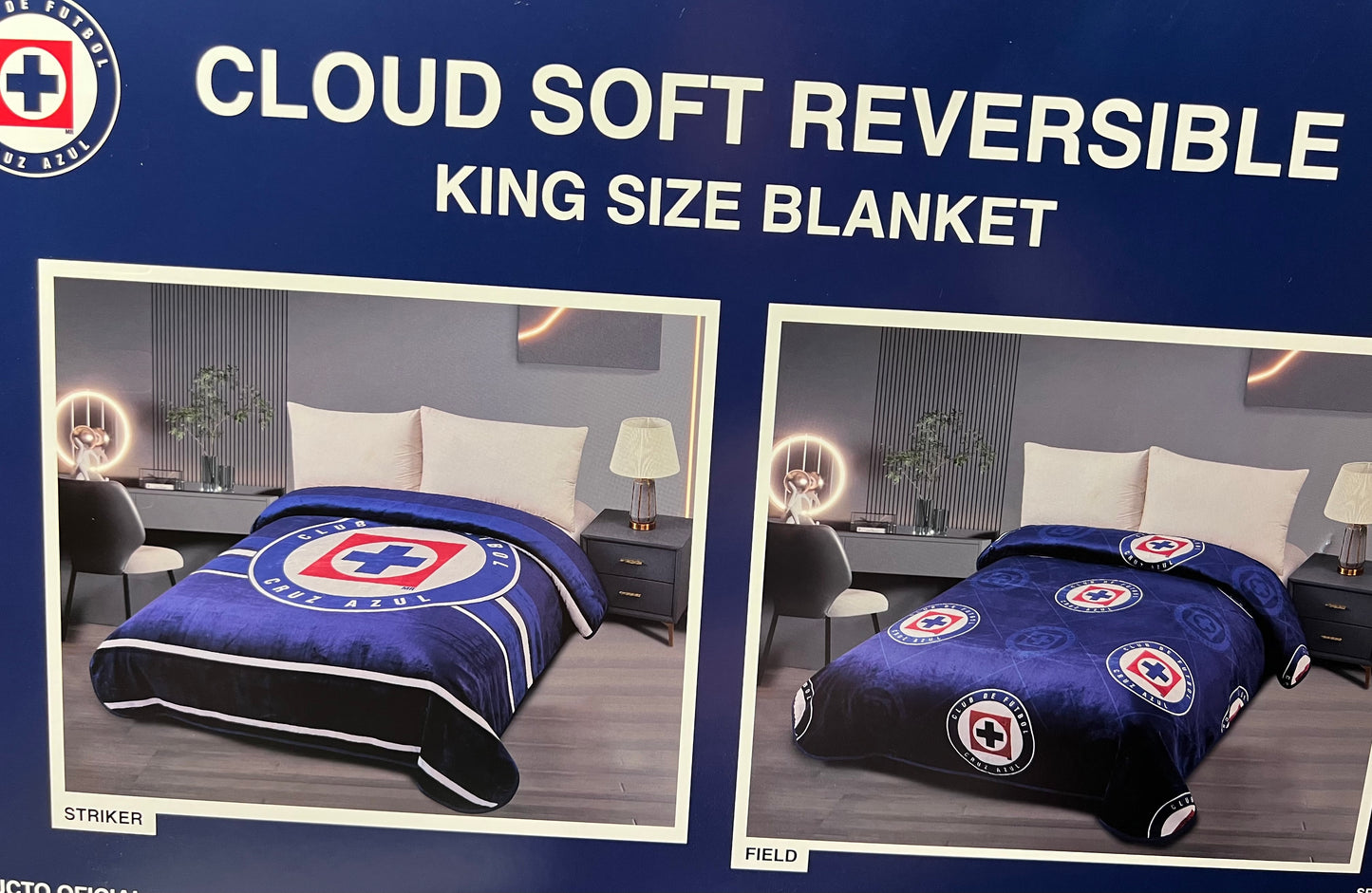 COBERTOR DEL CRUZ AZUL KING