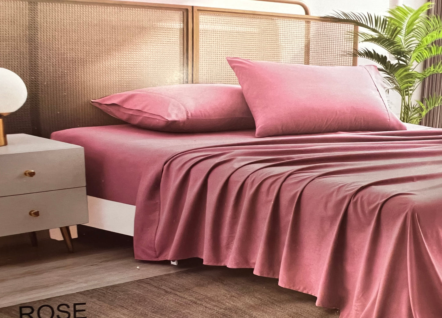 PINK ORGANIC SHEET SET