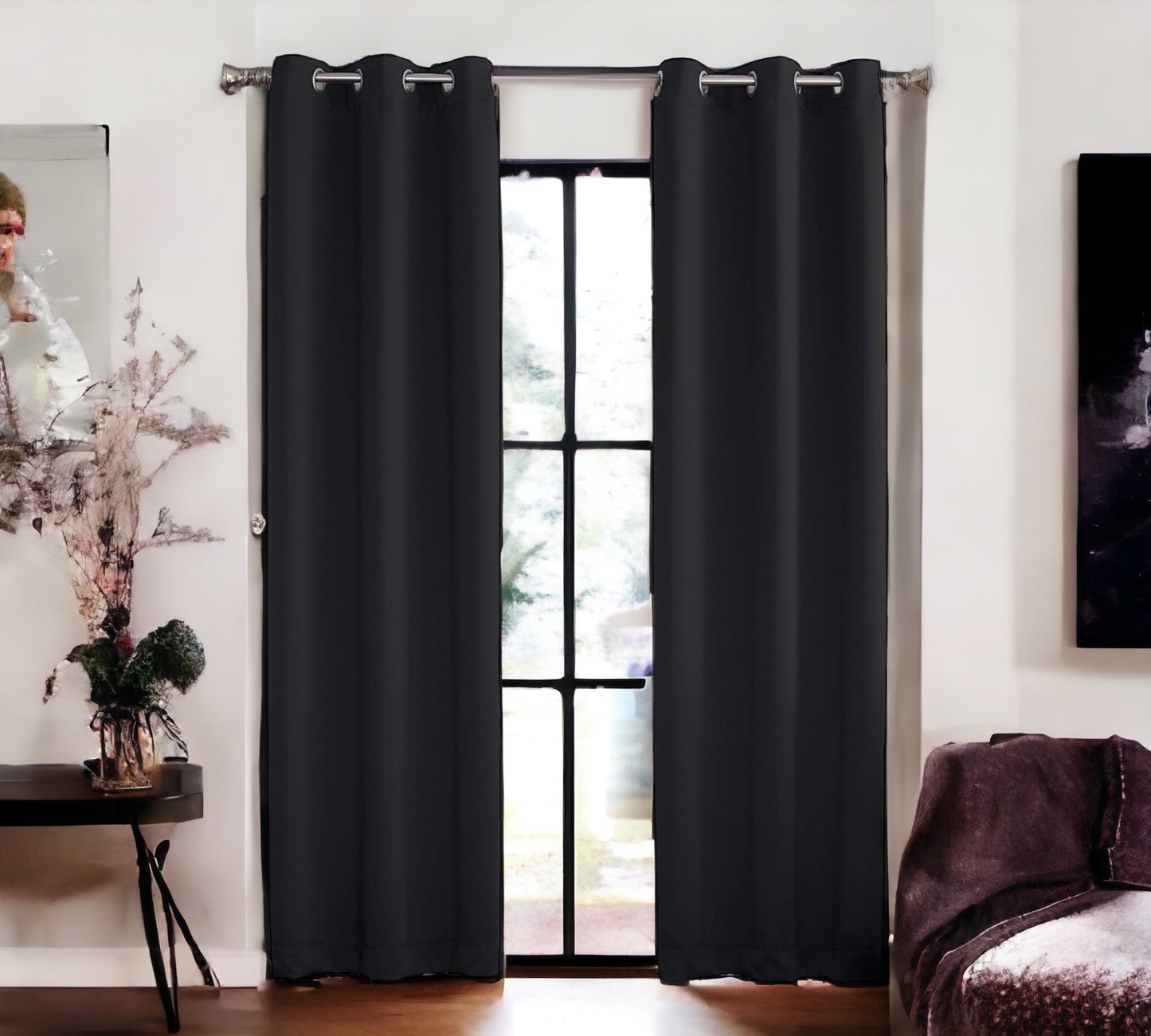 Black Out Curtain Black