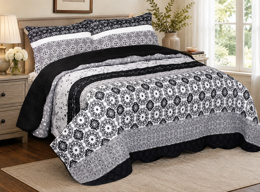 Black Dots Quilt Queen/ King