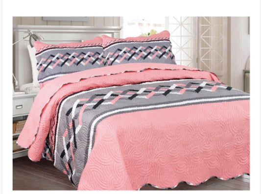 Bed Spread Coral Cal king