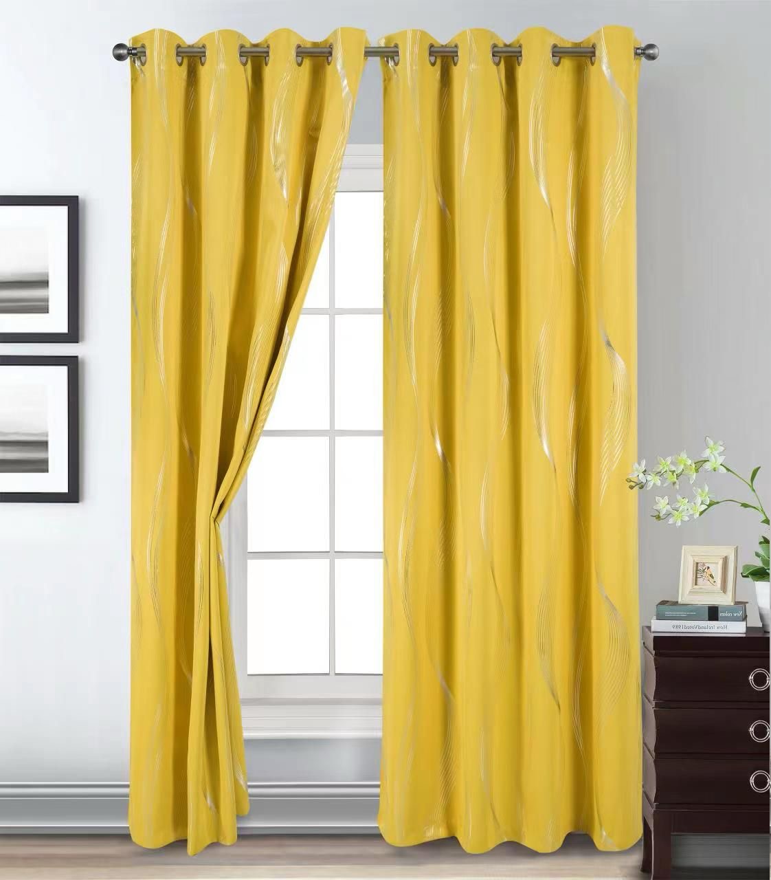 CURTAIN LINDA YELLOW