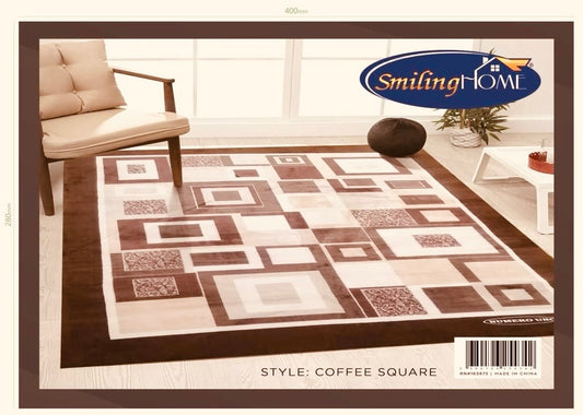 RUG BROWN SQUARE