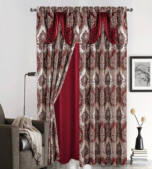 Curtain Burgundy