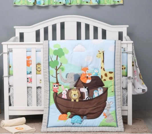 Crib Set Noah's Ark