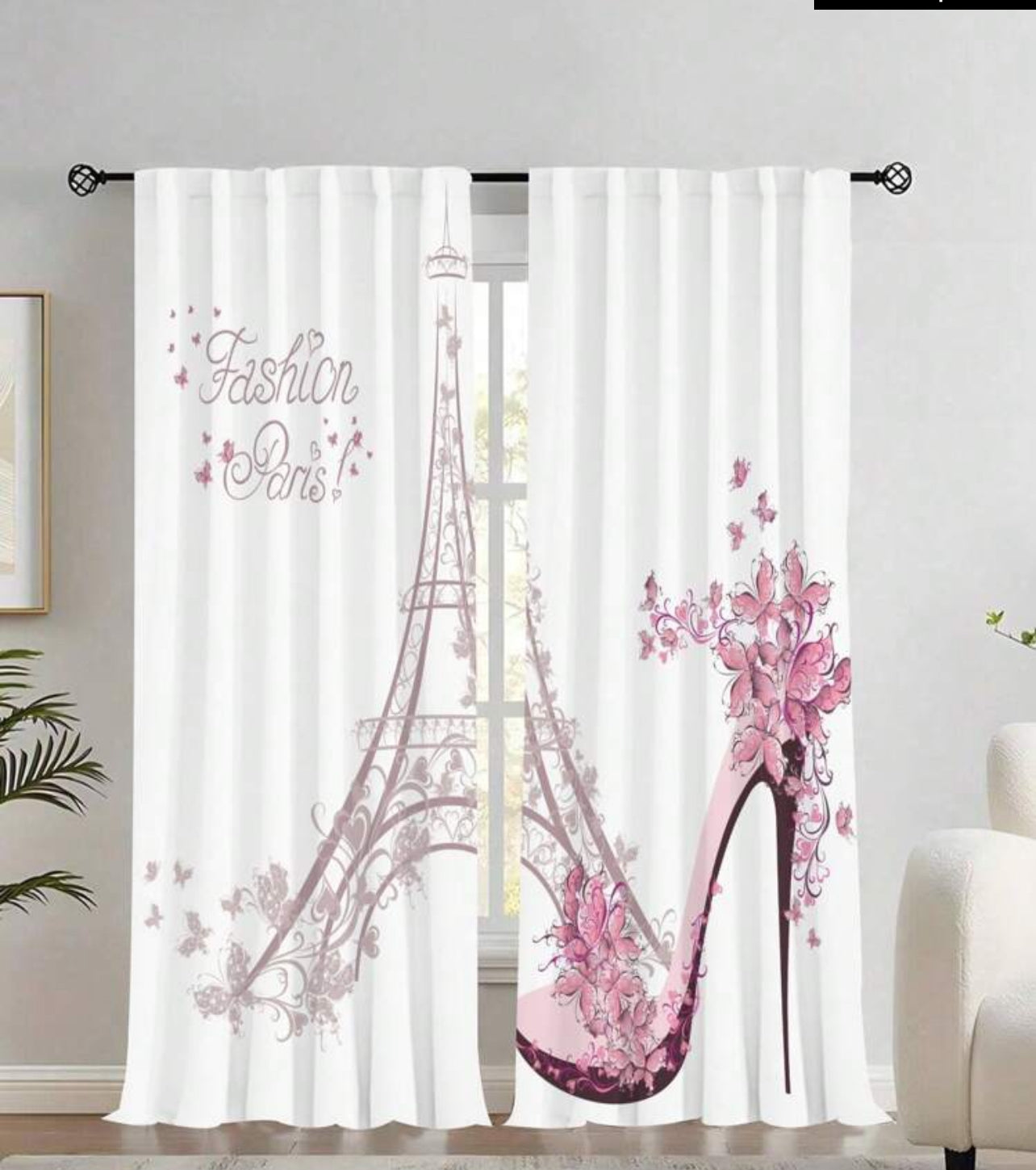 3D Curtain Paris 24” x 59”