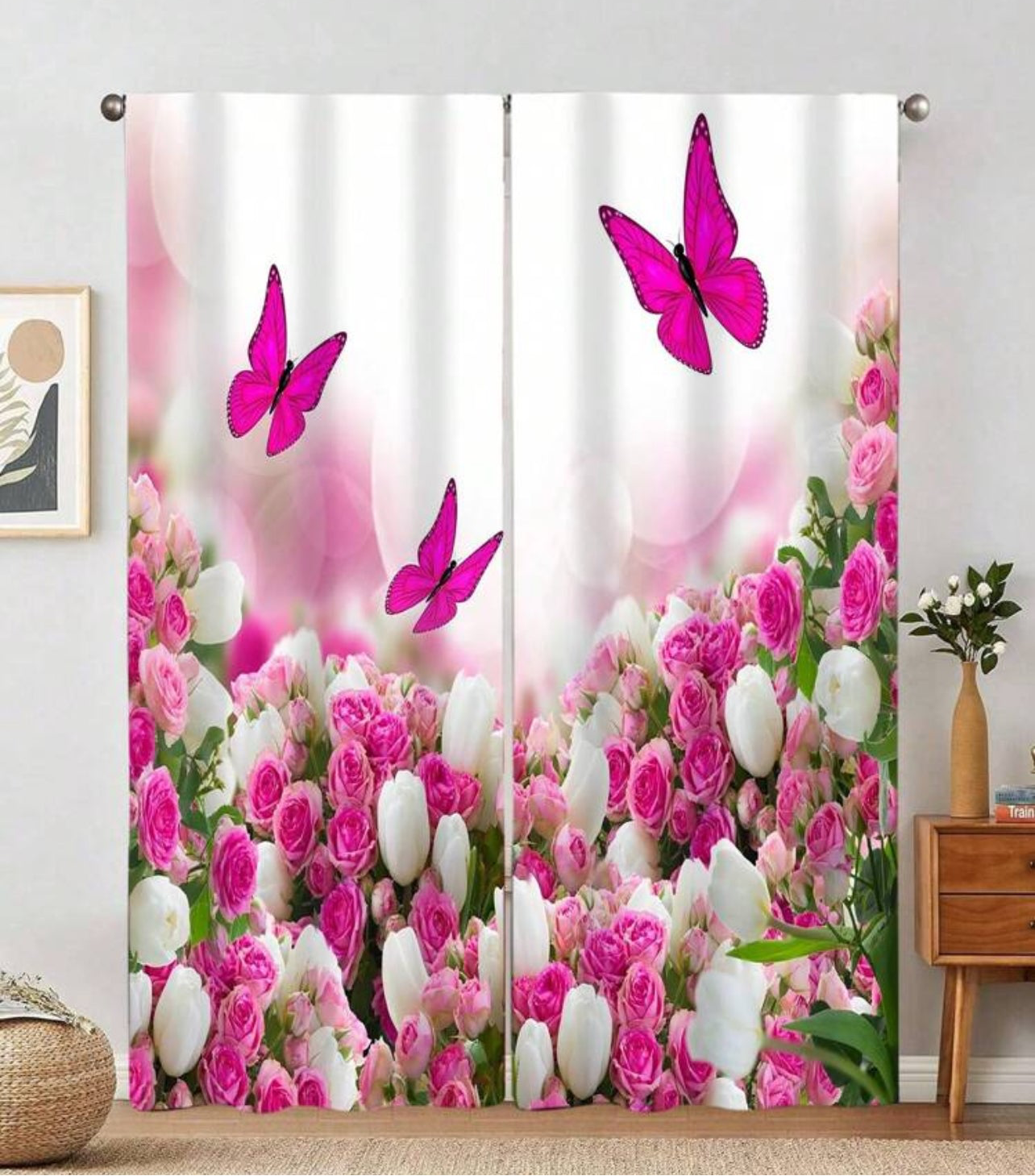 Butterfly 3D Curtain 24” x 59”