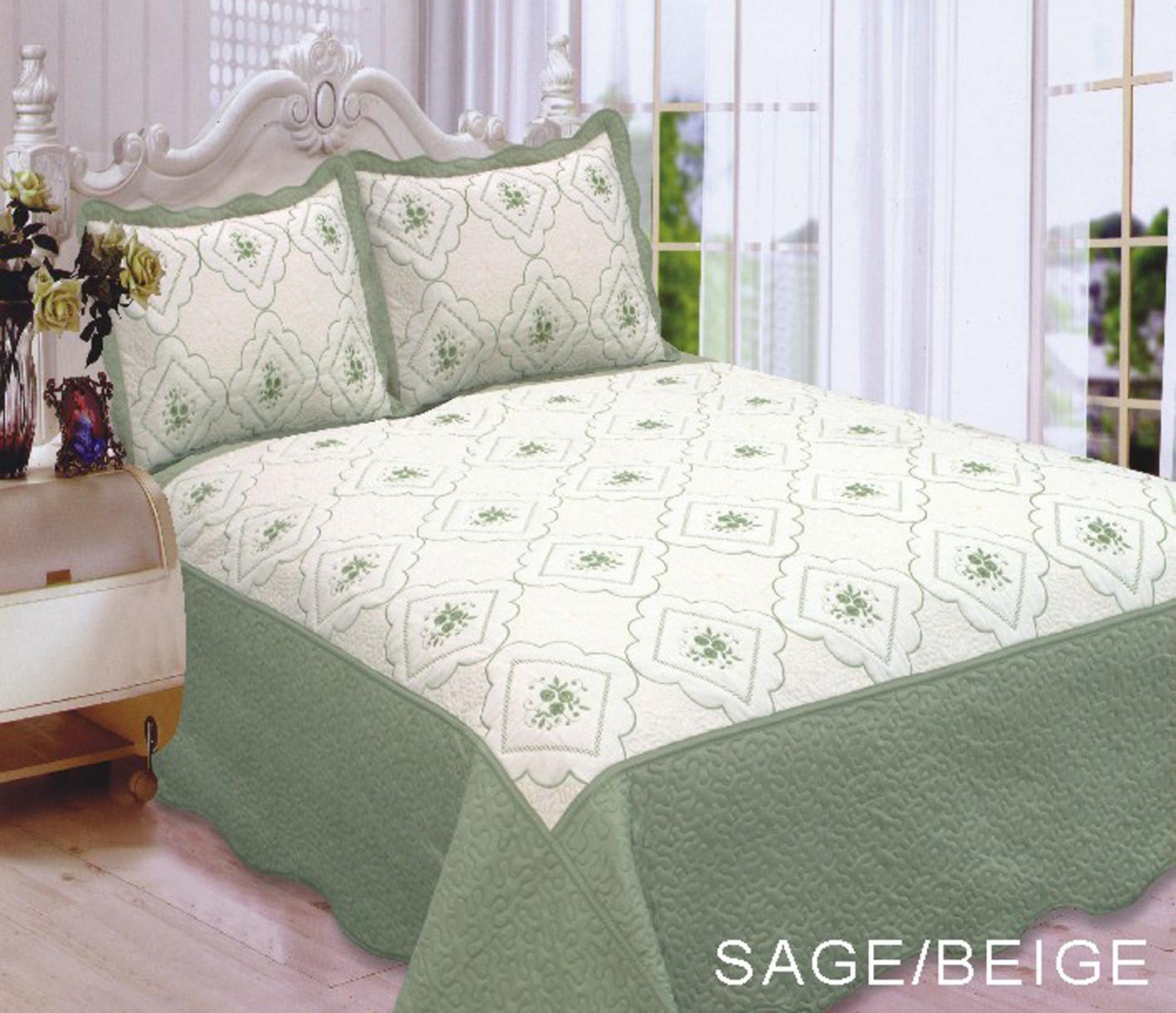 Bed Spread Two Tones Cal King