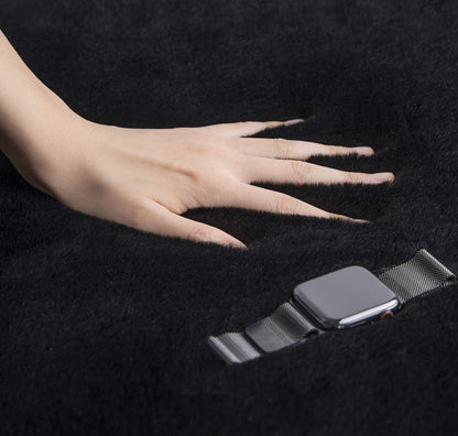 Rabbit Fur Rug black