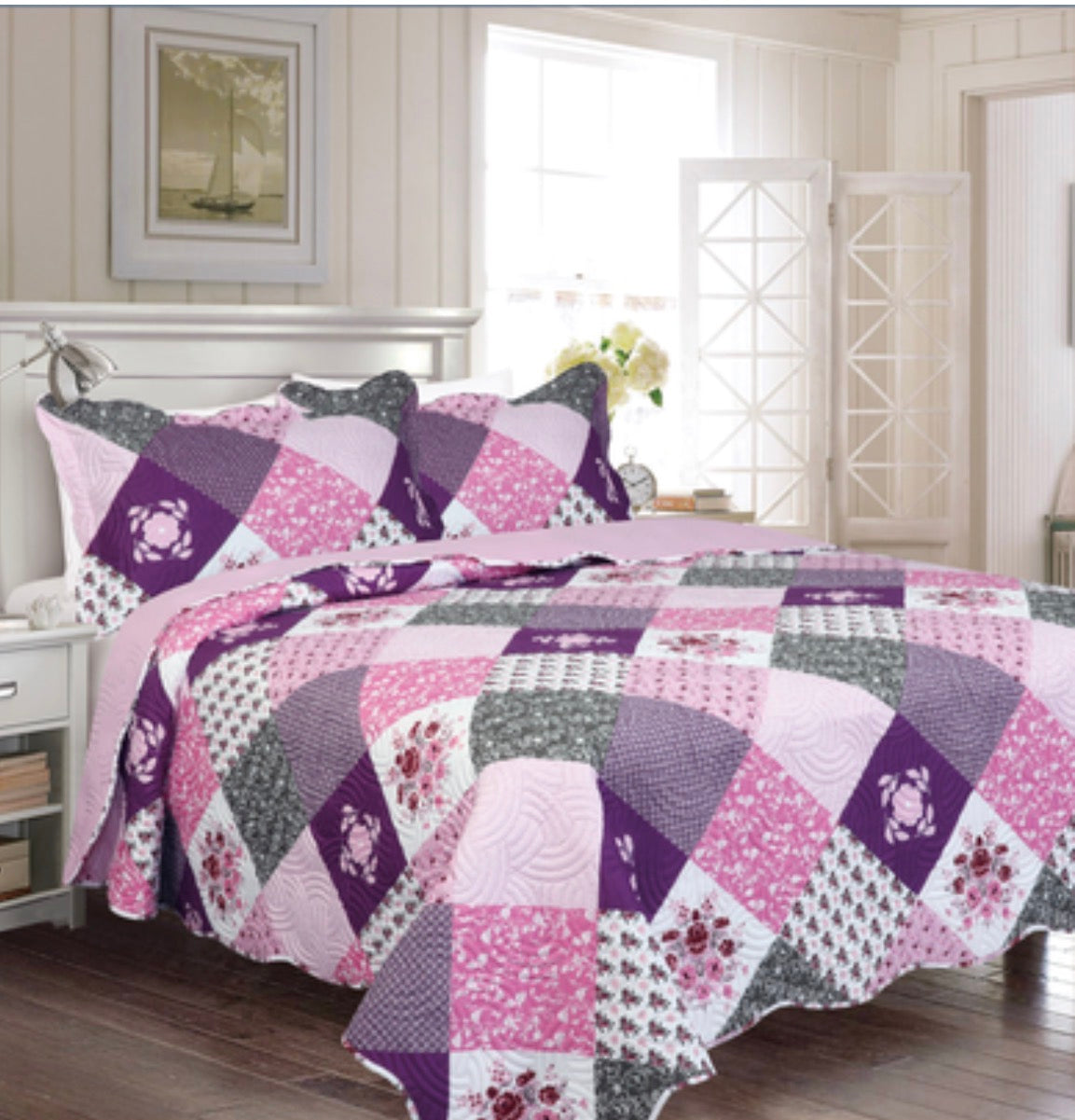 Bed Spread Aqua Queen/ King