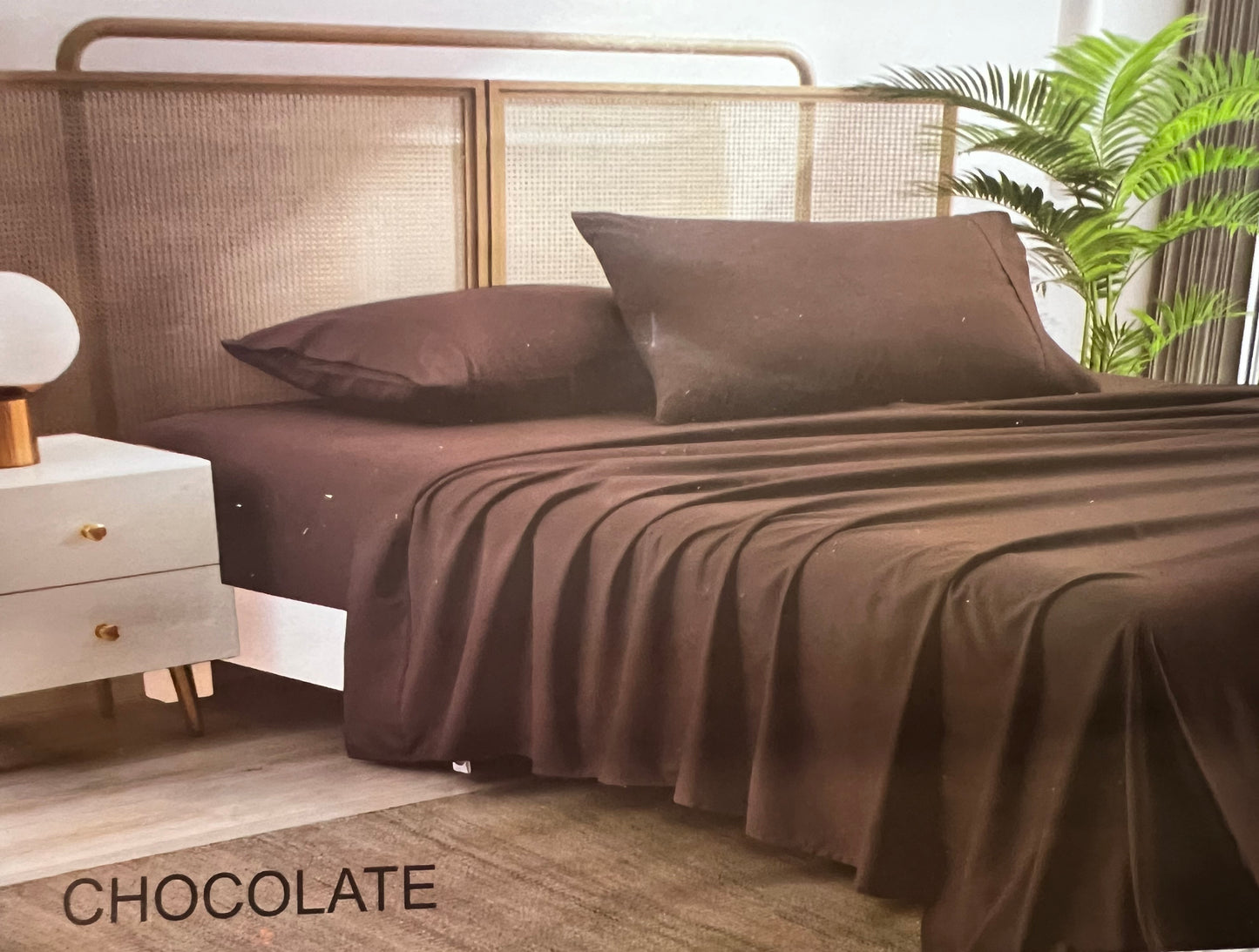 CHOCOLATE ORGANIC SHEET SET