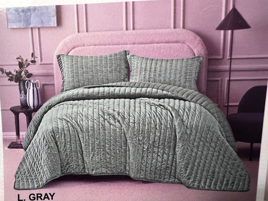 Bed Spread Gray Queen/ king