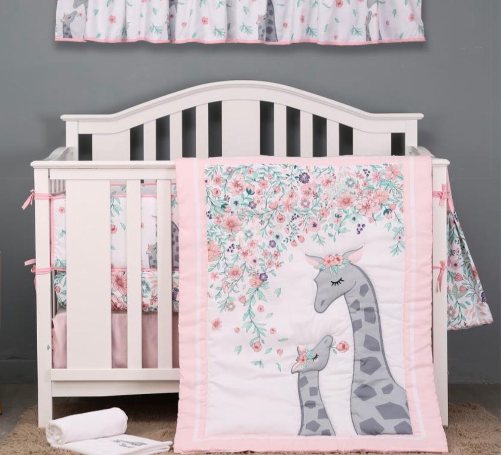 Crib Set Pink