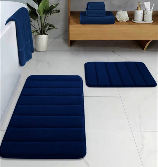 Bathroom Rugs Navy