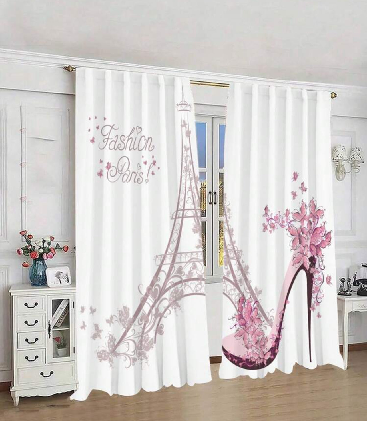 3D Curtain Paris 24” x 59”