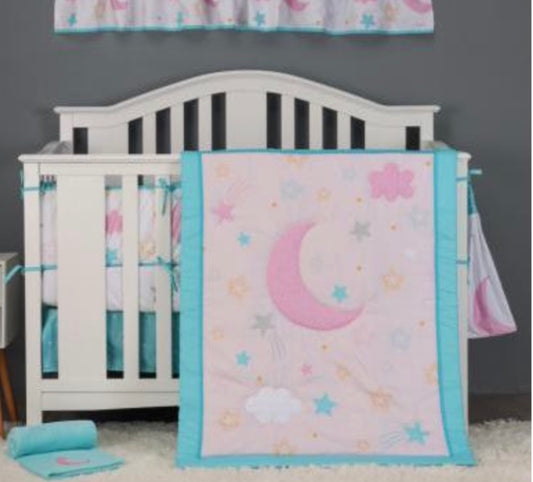 Crib Set Pink Moon