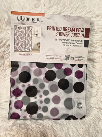 Printed Peva Shower Curtain