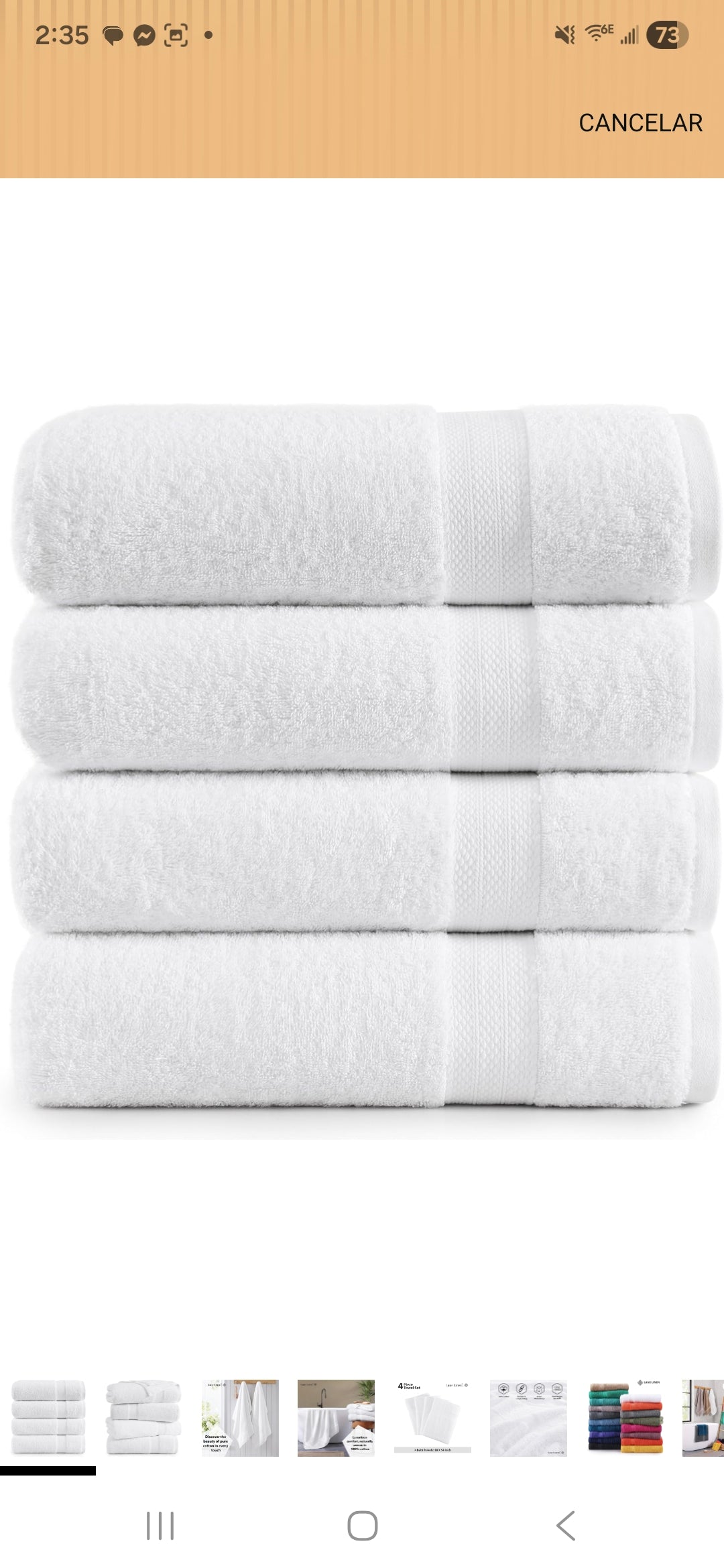 Towel oversized White