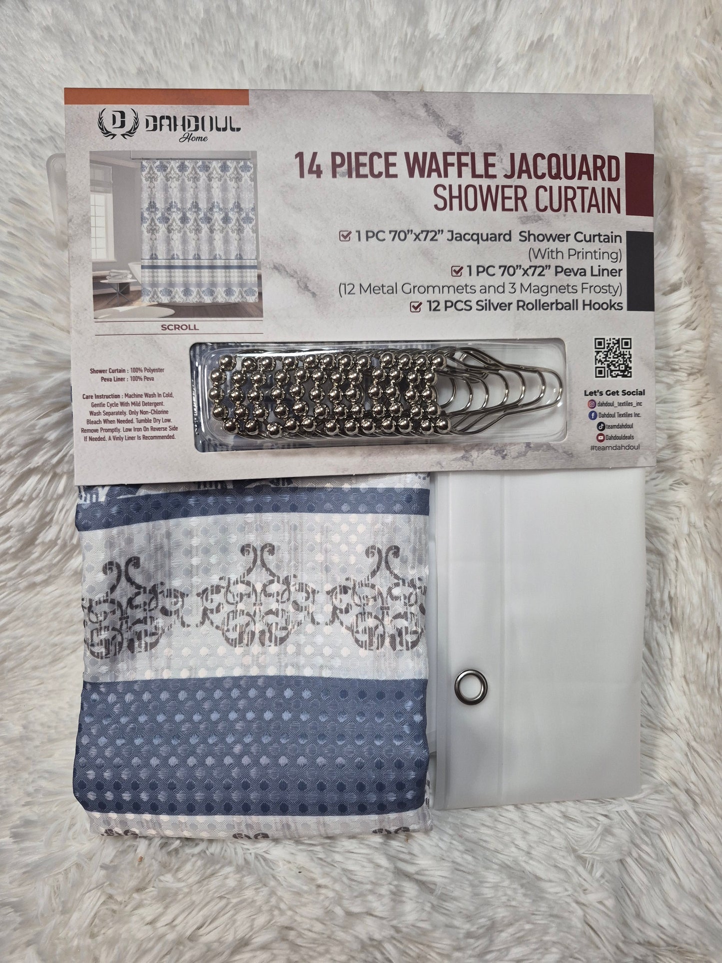 Shower Curtain Scroll