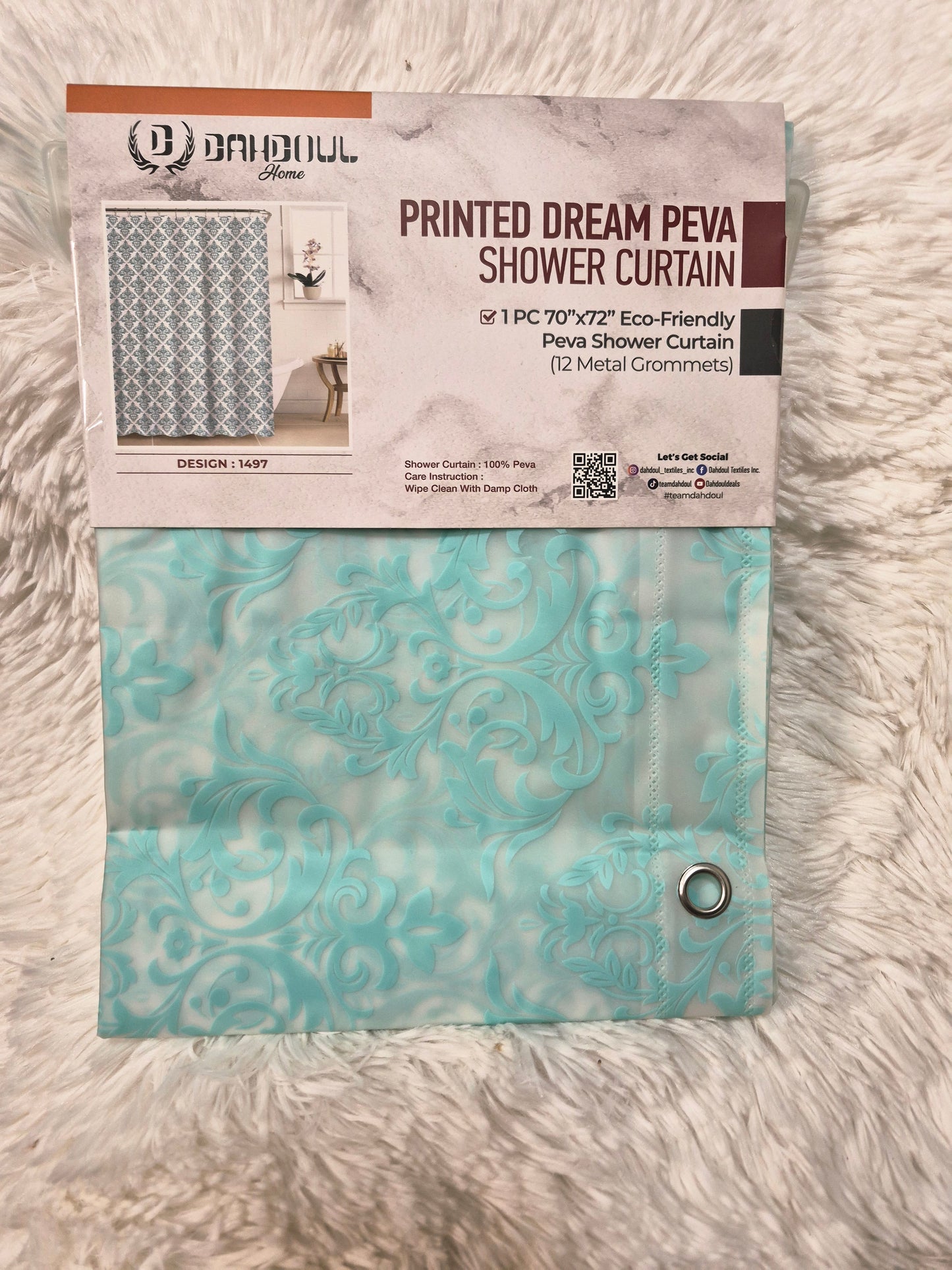 Printed Peva Shower Curtain