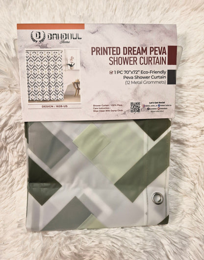 Printed peva Shower Curtain